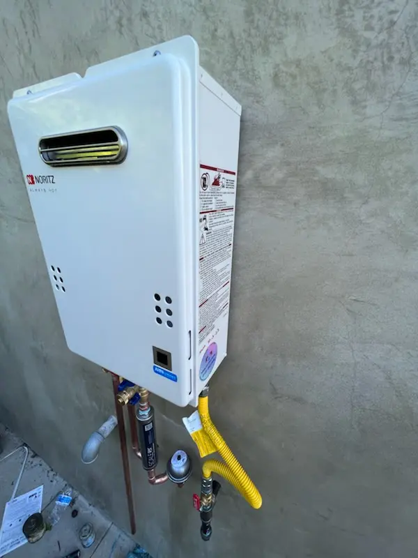 Tankless water heater installation for Browns homes
