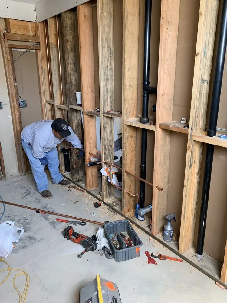 Commercial rough-in plumbing for Gas Line Repair in Browns